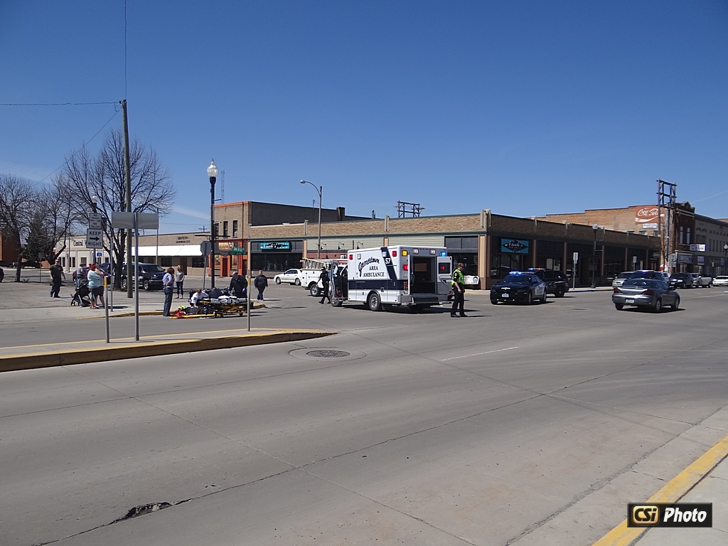 Motorcycle vehicle accident April 28 Jamestown - CSiNewsNOW.com Photo